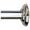 Sarahndipity 653SS Chrome Decorative Screw Mount Shower Rod SA137099